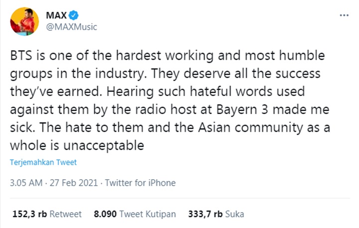 Komentar MAX