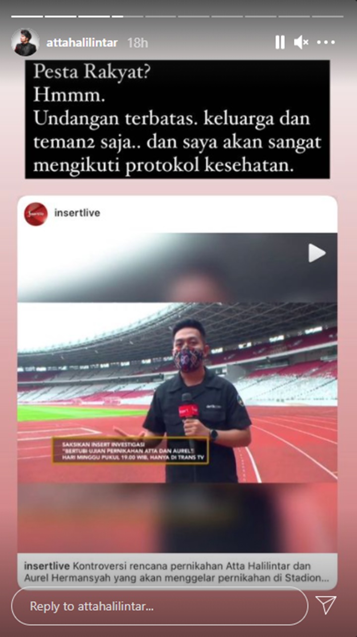 Atta Halilintar Protes Rencana Pernikahannya Dengan Aurel Hermansyah Disebut Pesta Rakyat