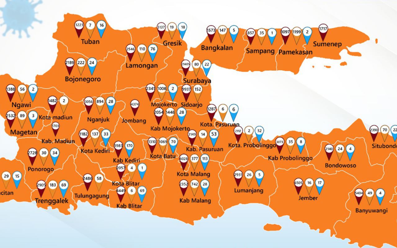 Kabar Baik! DKI Jakarta-Jatim Bebas Zona Merah COVID-19