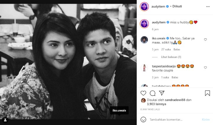 Audy Item Ungkap Kerinduan Dengan Iko Uwais Dengan Cara Ini