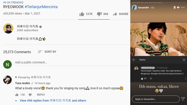 Reaksi Tiara Andini, Ziva dan Lyodra Idol Usai \'Terlanjur Mencinta\' Di-cover Ryeowook Super Junior
