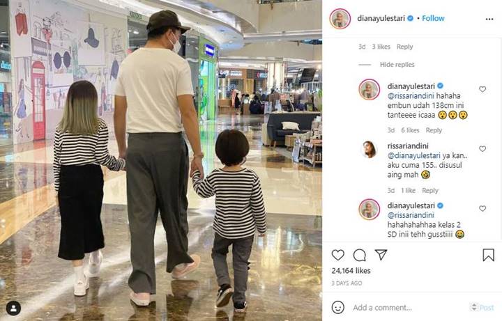 Baru Kelas 2 SD, Tubuh Tinggi Putri Ananda Omesh Sukses Curi Perhatian