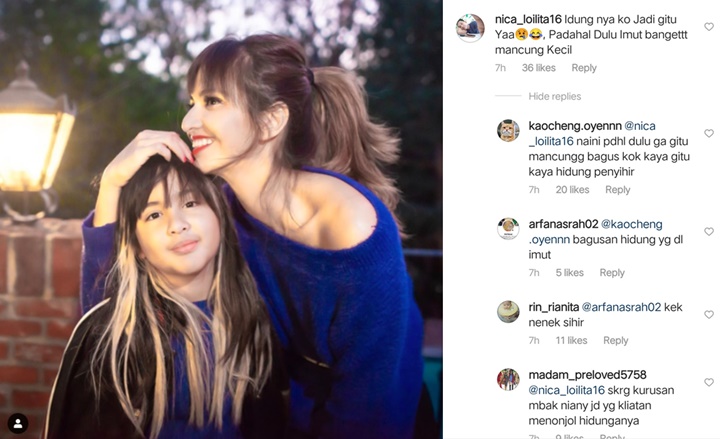 Nia Ramadhani Pamer Foto Cantik Bareng Putri Sulung, Hidung Kelewat Mancung Bikin Salfok