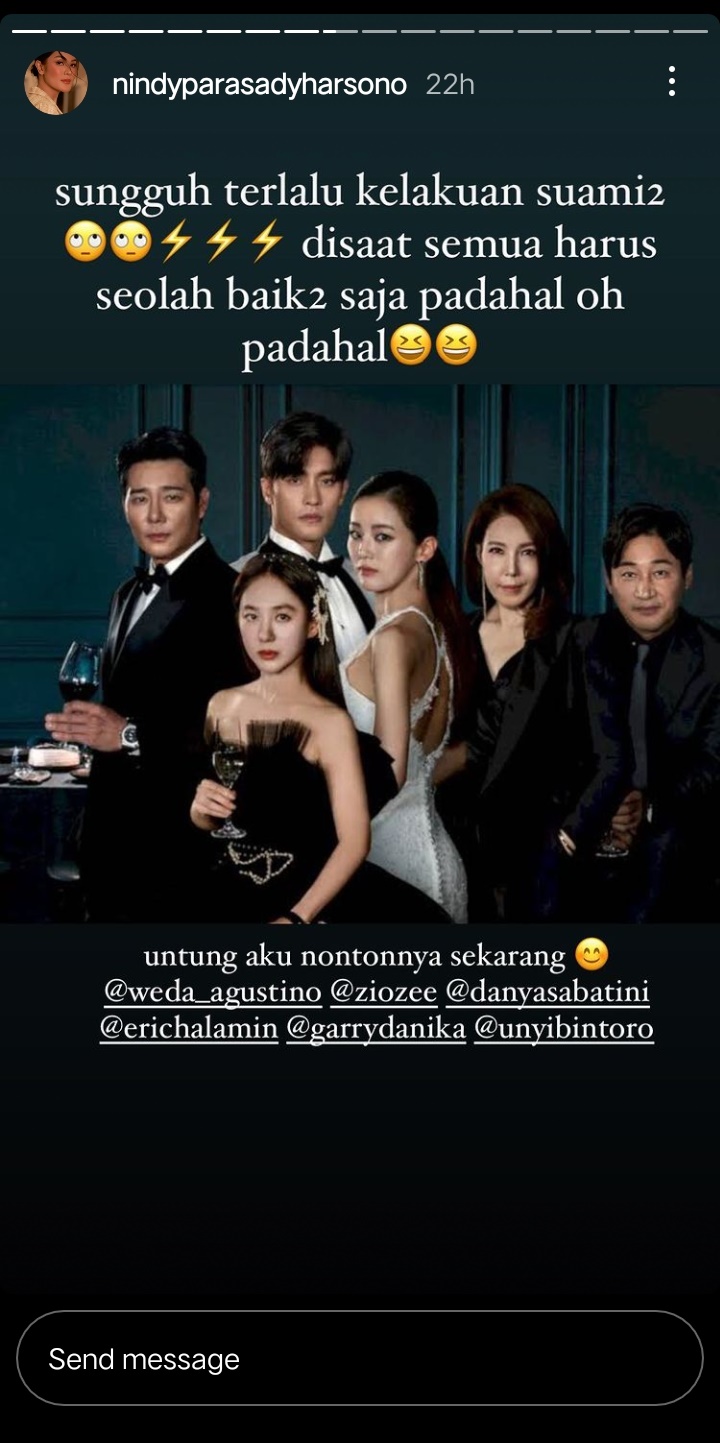 Nindy Ayunda Gemas Sendiri Nonton Drakor \'Love (Ft. Marriage And Divorce)\', Curhat Begini