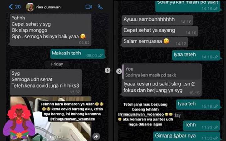 Masih Syok Dengar Kabar Rina Gunawan Meninggal, Ashanty Ungkap Sempat Kritis Bareng Karena Covid-19