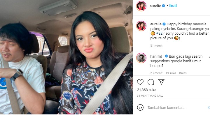 Pacar Ultah, Aurelie Moeremans Putuskan Posting Foto \'Jelek\' ini