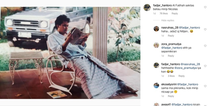Dian Sastro Pamer Foto Masa Muda Sang Ayah, Paras Tampannya Disebut Mirip Nicholas Saputra