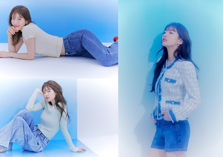 Cantik Banget, Suzy Pamer Bodi Tak Realistis di Pemotretan Baru 1