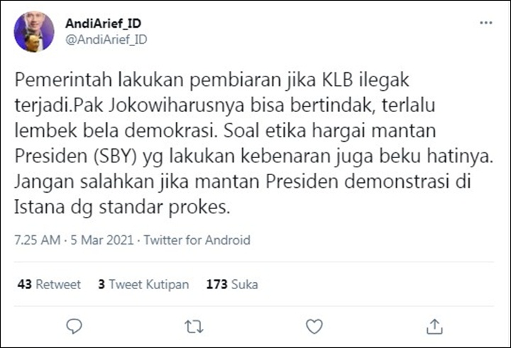 Andi Soal KLB