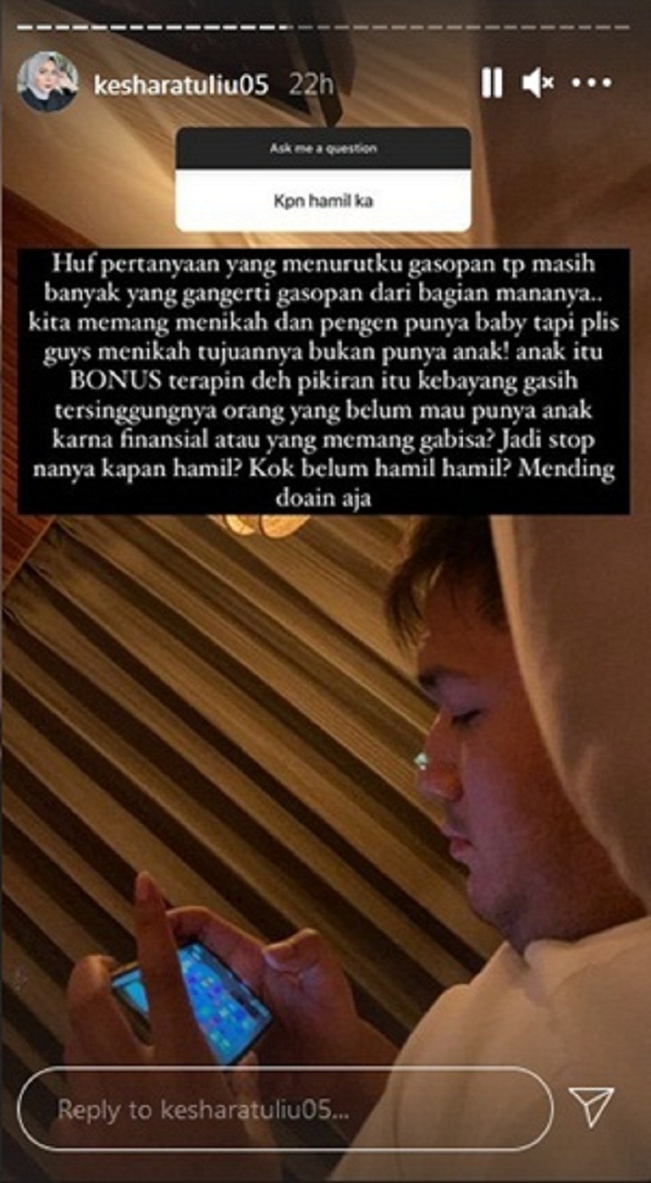 Begini Jawaban Menohok Kesha Ratuliu Saat Ditanya Kapan HamilBegini Jawaban Menohok Kesha Ratuliu Saat Ditanya Kapan Hamil