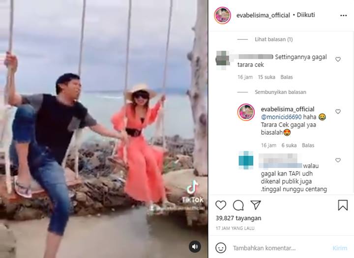 Unggah Video Mesra Bareng Kiwil, Ini Reaksi Eva Belisima Dicibir Settingan Gagal Dan Disebut Rujuk