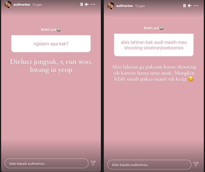Audi Marissa Ngaku Ngidam Dielus-elus Aktor Korea Hingga Ungkap Nasib Karier Pasca Lahiran
