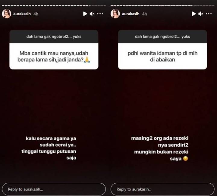 Aura Kasih Akui Sudah Cerai Secara Agama, Balas Bijak Usai Disinggung Disia-Siakan Mantan Suami