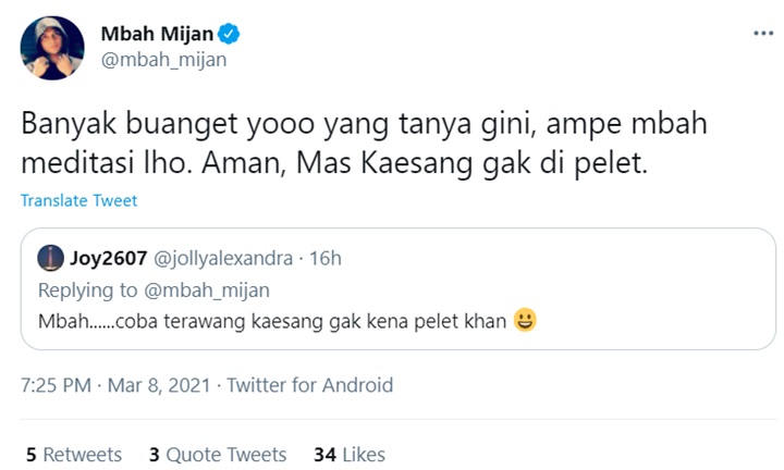 Kaesang Pangarep Dicurigai Kena Pelet, Begini Hasil Meditasi Mbah Mijan