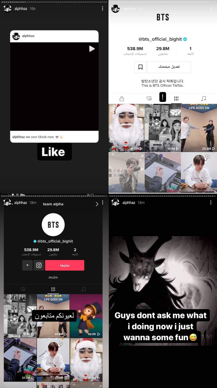 Akun TikTok Resmi BTS Diretas 1