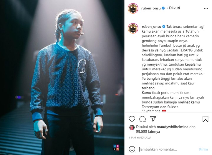 Jelang Ultah Betrand Peto, Ruben Onsu Ngaku Tak Minta Dibahagiakan