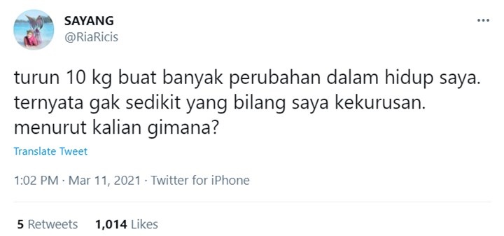 Intip Penampilan Baru Ria Ricis Usai Berat Badan Turun 10 Kilo, Makin Cantik!