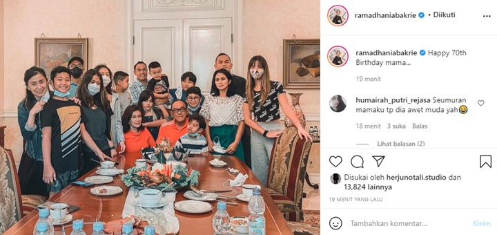 Rayakan Ultah ke-70, Ibu Mertua Nia Ramadhani Dinilai Cantik dan Awet Muda