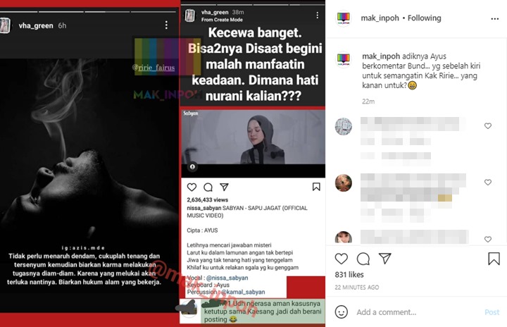 Adik Ayus Ungkap Kekecewaan Usai Nissa Sabyan Rilis Lagu