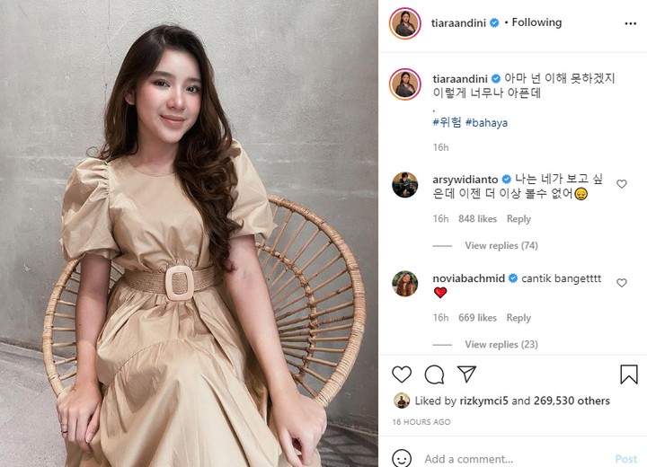 Wajah Aneh Tiara Andini Disorot, Oplas?