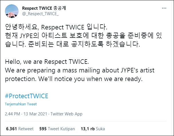 WICE Jadi Korban Ekploitasi \'Slave Chatroom\', Tagar #ProtectTWICE Trending di Twitter