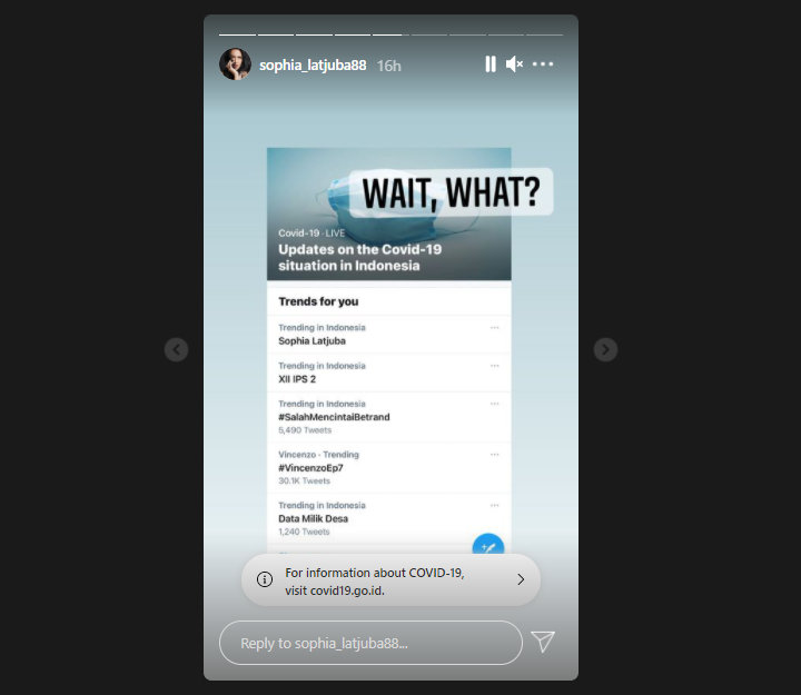 Sophia Latjuba Syok Namanya Jadi Trending Twitter Usai Pamer Foto Seksi, Netter Ribut Bahas Ini