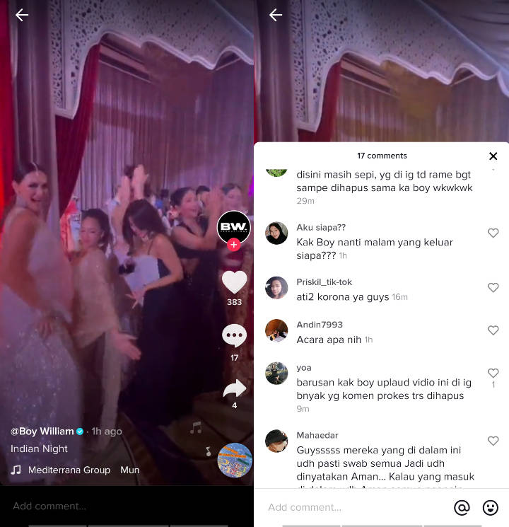 Boy William Joget India Bareng Cinta Laura Hingga Luna Maya, Tuai Protes Karena Abaikan Prokes