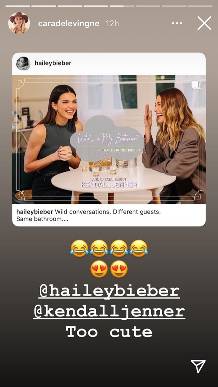 Aksi Hailey Baldwin Dan Kendall Jenner Ini Berhasil Buat Cara Delevingne Ngakak