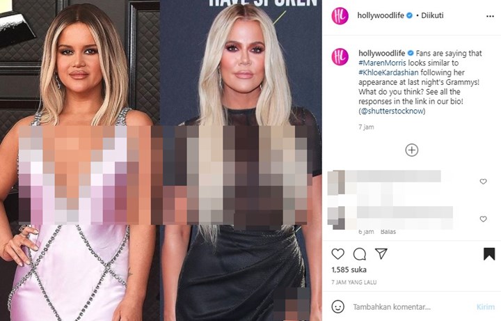 Grammy Awards 2021: Penampilan Maren Morris Ramai Disebut Mirip Khloe Kardashian