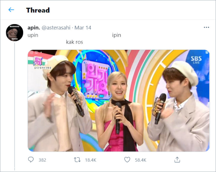 Momen Rose BLACKPINK Bareng 2 MC Cowok \'Ingikayo\' Viral 1
