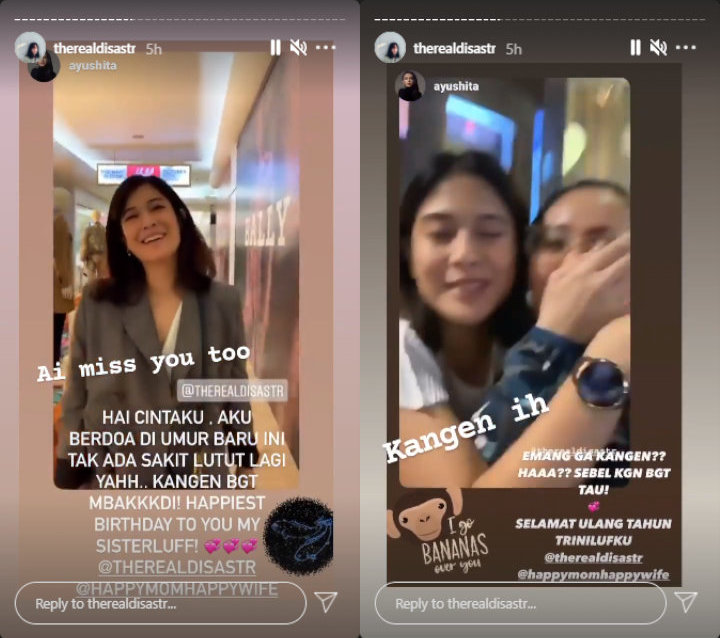 Rayakan Ultah ke-39, Dian Sastro Dapat Ucapan Selamat Super Kocak dari Ayushita