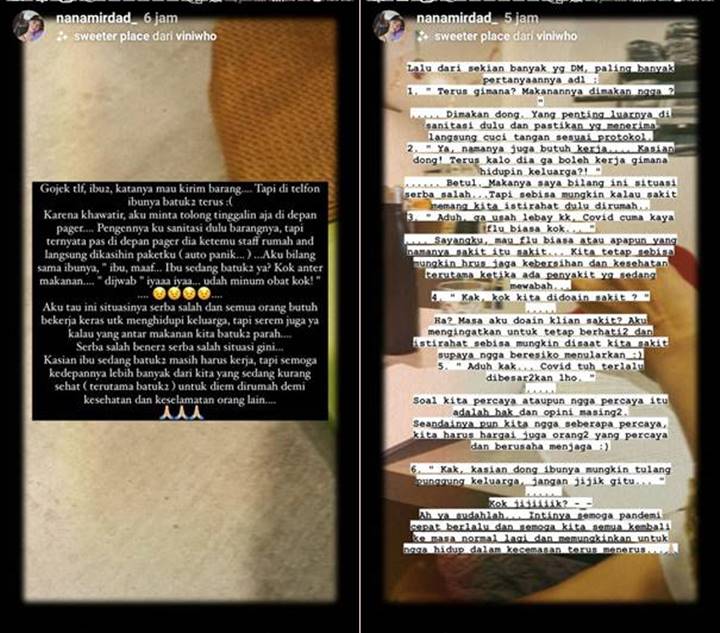 Nana Mirdad Ungkap Kekhawatiran Usai Dapat Ojol Yang Sedang Batuk Parah Hingga Lakukan Ini