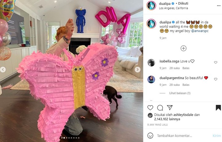 Dua Lipa Dapat Kejutan Gemas Ini Dari Sang Kekasih Anwar Hadid