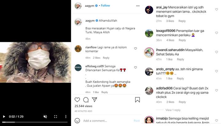Aa Gym Ada di Turki Saat Berita Heboh Gugat Cerai Istri, Tuai Pro Kontra