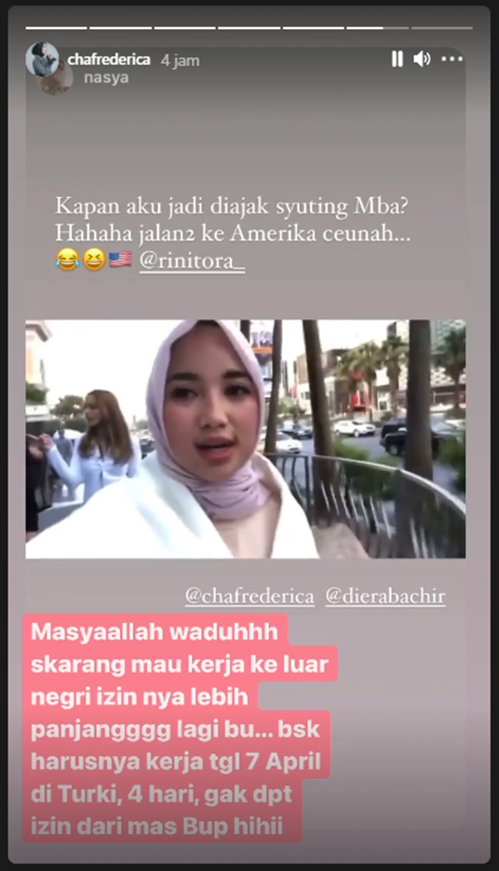 Jadi Istri Bupati, Chacha Frederica Tak Dapat Izin Kerja Ke Luar Negeri
