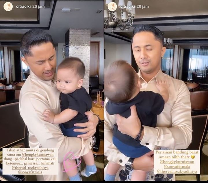 Baru Pertama Ketemu, Putra Citra Kirana Langsung Lengket Minta Gendong Hengky Kurniawan