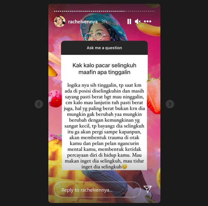 Rumah Tangga Rachel Vennya Sempat Diisukan Ada Orang Ketiga, Ungkap Pendapat Soal Perselingkuhan
