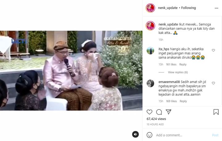 Banjir Air Mata, Anang Hermansyah Beri Pesan Bijak ke Aurel Soal Hakikat Seorang Istri
