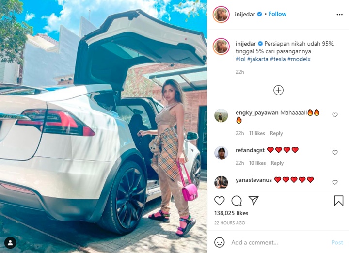 Jessica Iskandar Mendadak Beber Sudah 95 Persen Siapkan Pernikahan, Siapa Calonnya?