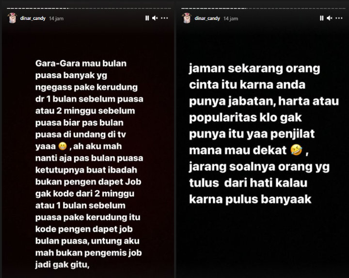 Jelang Ramadan, Dinar Candy Kesal Didesak Segera Berhijab Demi Pekerjaan