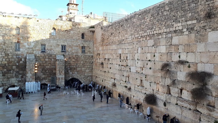 Tembok Ratapan di Yerusalem, Israel