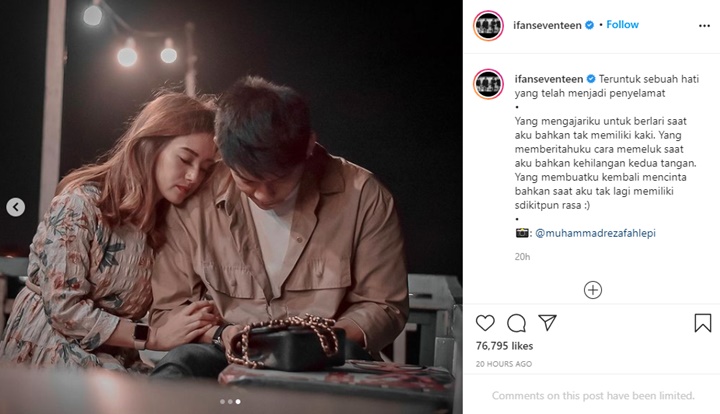 Segera Menikah, Ifan Seventeen Pamer Foto Mesra Bareng Citra Monica Sampai Tulis Pesan Romantis Ini