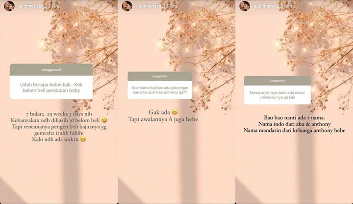 Hamil 7 Bulan, Audi Marissa Beri Bocoran Nama Anak Hingga Rencana Tinggal di Taiwan