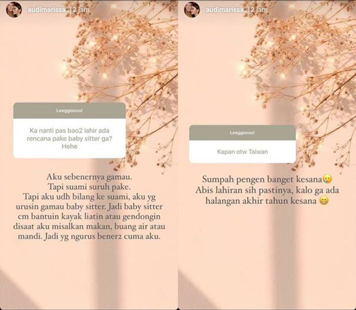 Hamil 7 Bulan, Audi Marissa Beri Bocoran Nama Anak Hingga Rencana Tinggal di Taiwan
