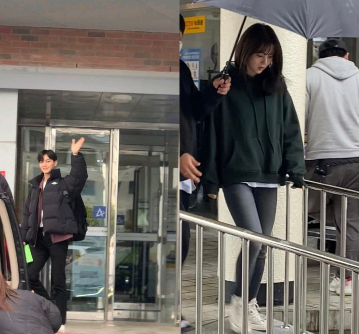 Song Kang dan Han So Hee Kepergok Syuting \'I Know But\'