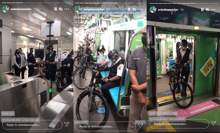 Anies Baswedan Jajal Aturan \'Sepeda Non-Lipat Boleh Masuk MRT\'