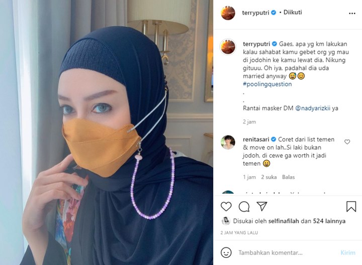 Terry Putri Bikin Polling Bahas Perjodohan, Endingnya Ditikung Sahabat Sendiri
