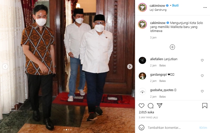 Cak Imin Ketum PKB Akui Siap Dukung Gibran Maju Pilgub DKI, Begini Reaksi Putra Jokowi