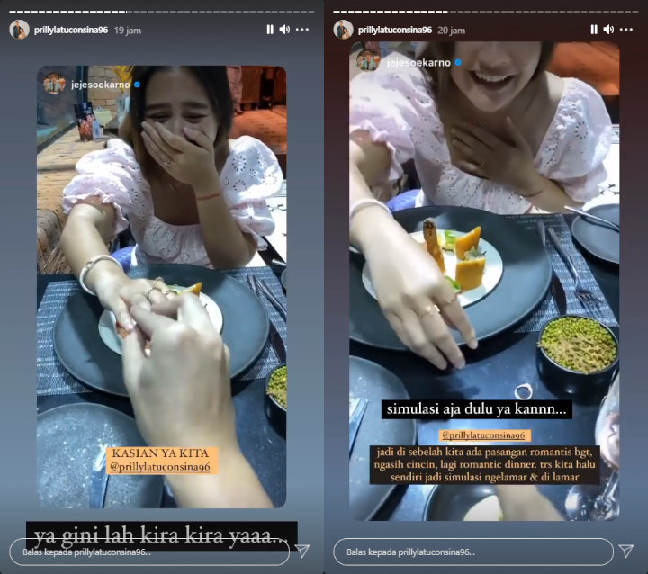 Prilly Latuconsina Simulasi Lamaran, Amanda Caesa Korban Ghosting Billy Syahputra - Topik Pagi