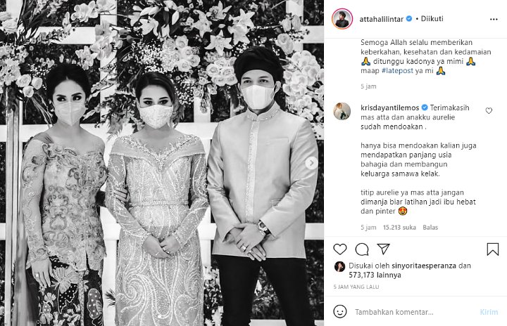 Usai Dapat Ucapan Ultah, Krisdayanti Minta Atta Halilintar Tak Manjakan Aurel Hermansyah